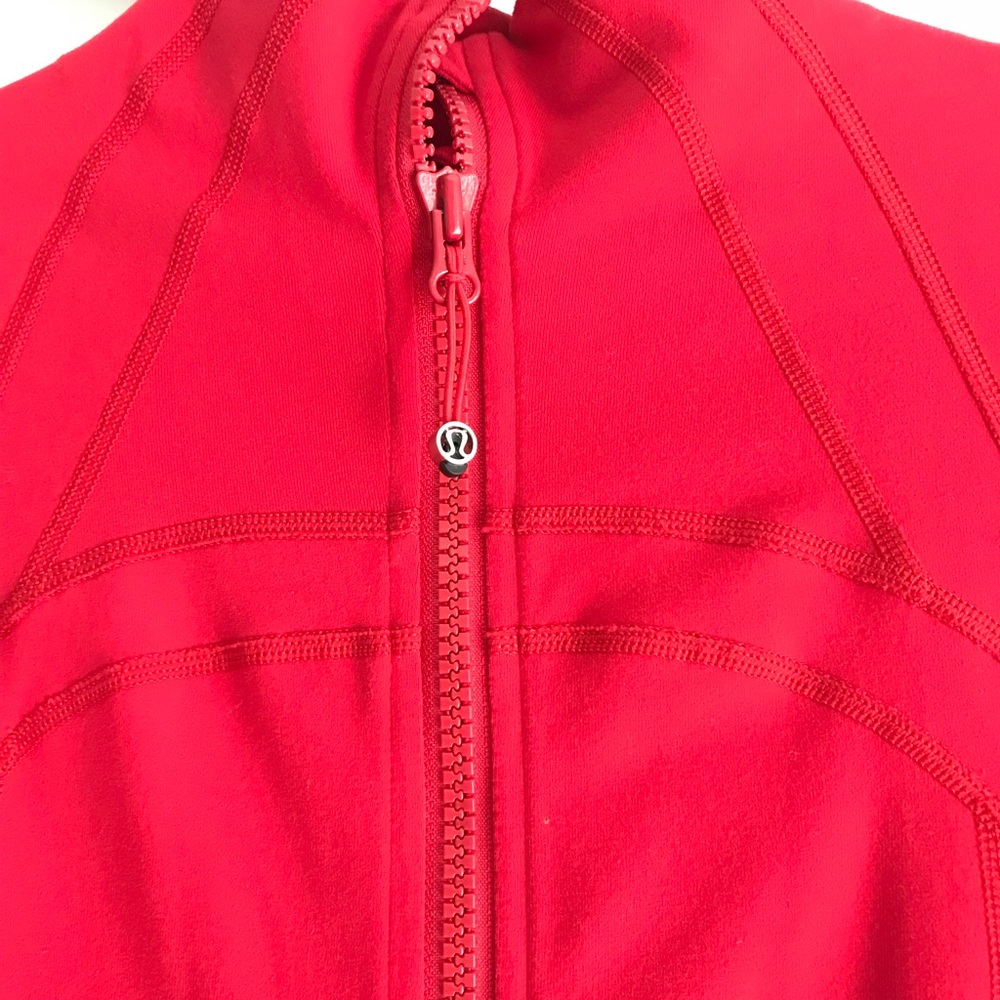 Red Lululemon Define Jacket